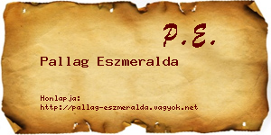 Pallag Eszmeralda névjegykártya